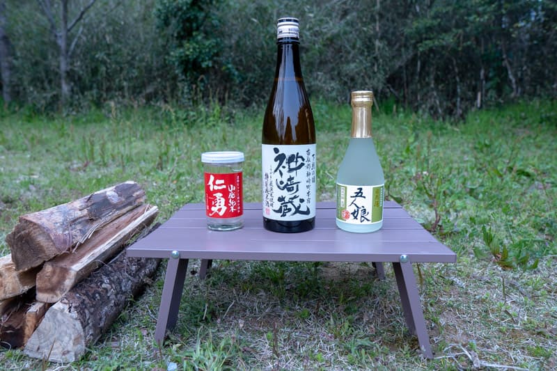 日本酒とキャンプ