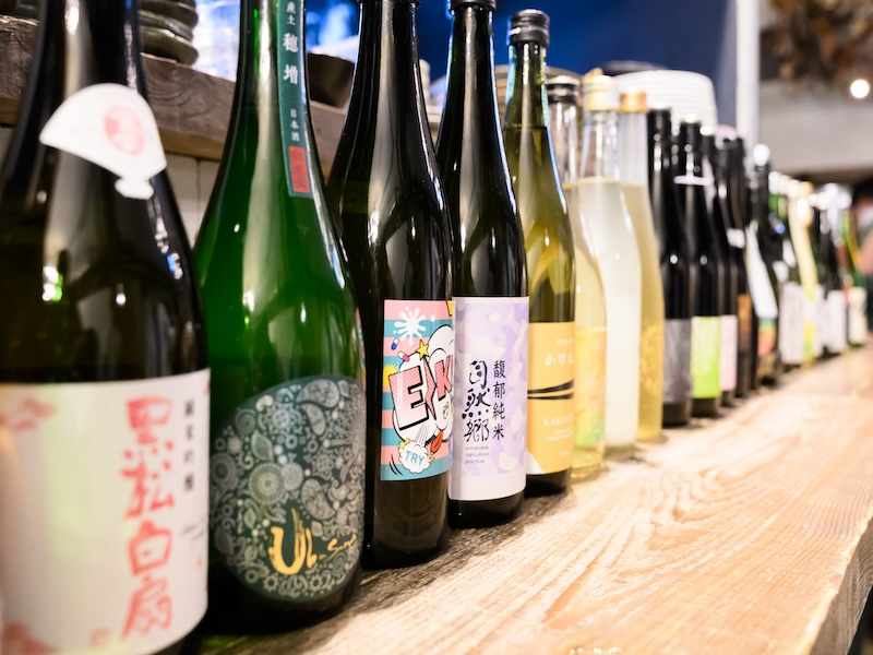 酒小町5周年イベントでの、メンバー持ち寄りの日本酒