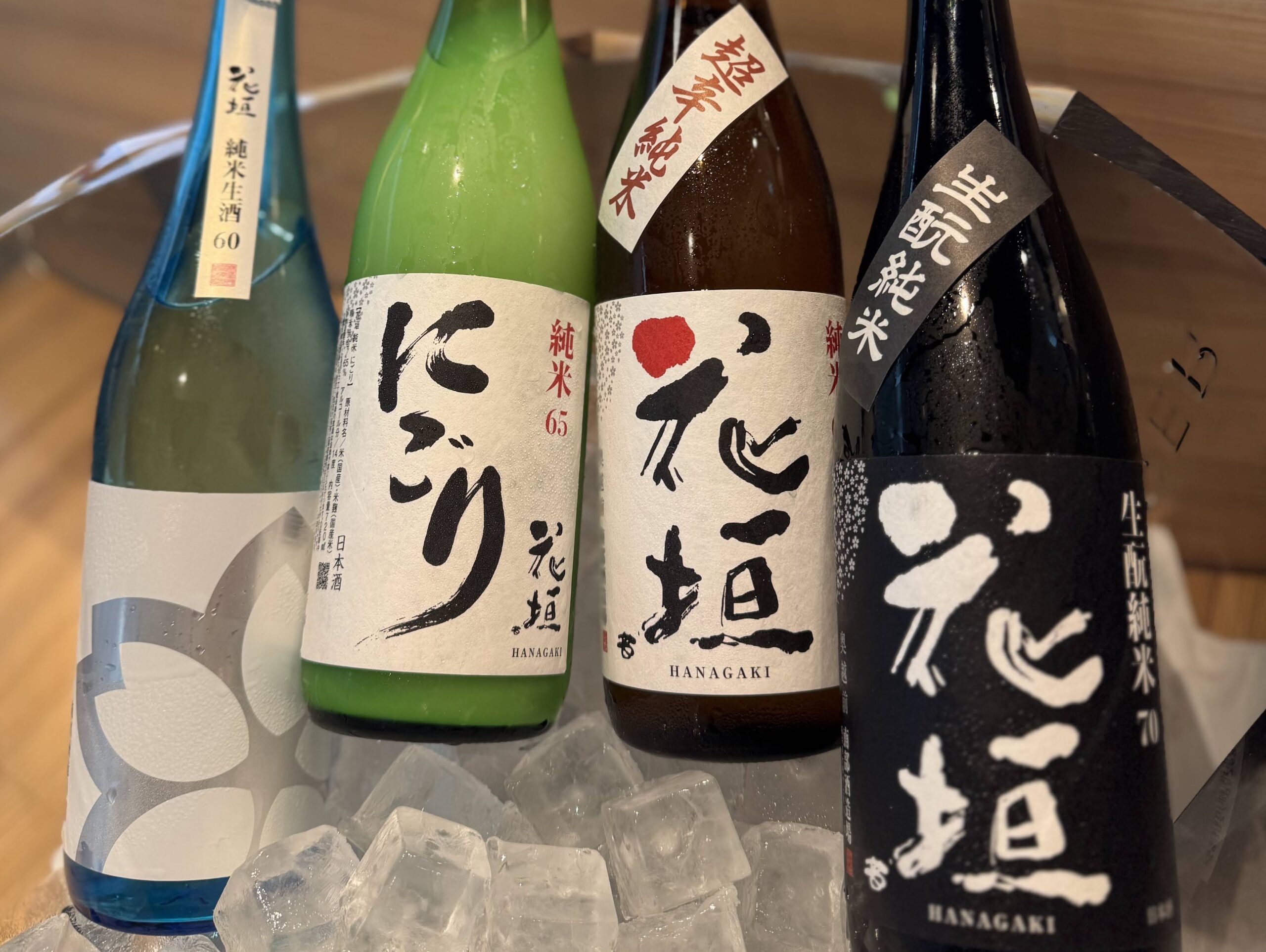 福井アンテナショップイベント南部酒造場さん飲み比べのお酒写真