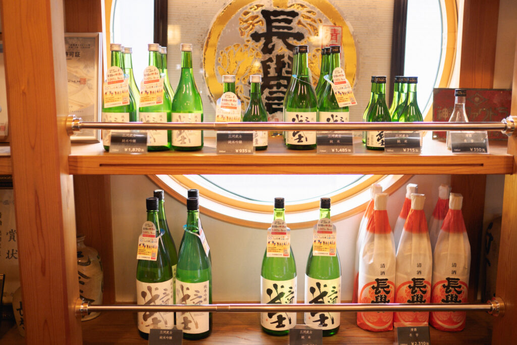 「三河武士」と「長誉」の日本酒