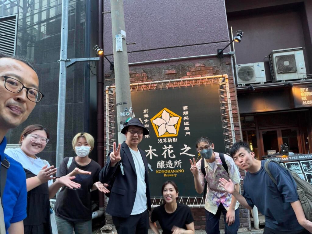 酒小町オリジナル酒ライチ作業メンバー集合写真